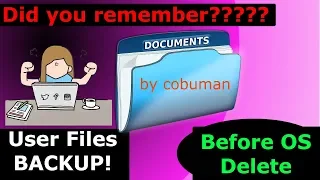 Backup User Files Before PC reimage, Help Desk + Desktop Support