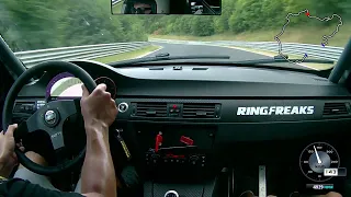 Ringfreaks E90 325i Touristenfahrten Nordschleife 2022 - Lap 4 - Hitting all the wrong curbs