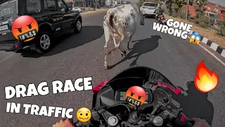 R15 v3 vs rs 200 street race in jammu   (First vlog )