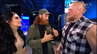 Sami Zayn and Brock Lesnar backstage segment on WWE SmackDown [03/12/21]