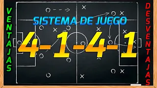 SISTEMA DE JUEGO 4-1-4-1 EN EL FUTBOL // VENTAJAS ¿COMO USARLO CORRECTAMENTE?