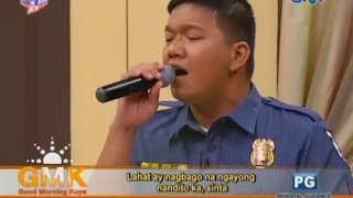 Ngayong Nandito Ka (Divo Bayer Cover) - Singing Police Officer on Good Morning Kuya