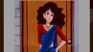 Shinchan's Mom as Indian // Misae Nohara in Sharee // Digital art // Daag Tene #shorts