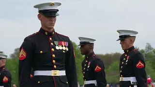 Marine Silent Drill Team Performs on the National Mall