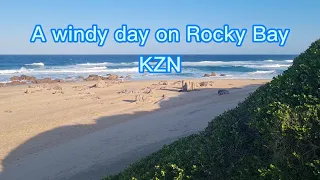 A windy day at Rocky Bay Caravan Park, KZN