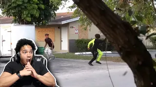 SmoothGio SNEEZING On People In The HOOD Prank  *GETS WILD*