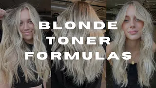 BLONDE TONER FORMULAS | using redken shades eq