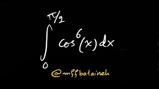 Integral of cos^6(x) from 0 to pi/2.