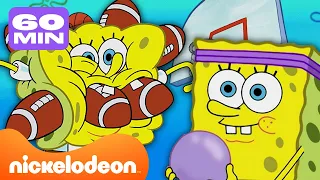 SpongeBob | Elke SPORT ooit gespeeld in Bikinibroek! ⚽️ | Compilatie van 1 uur | Nickelodeon