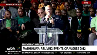 Joseph Mathunjwa addresses the 7th Marikana massacre commemoration