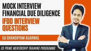 Gs Prime Mock interview Financial due diligence mock interview For CA Experienced