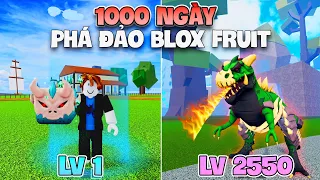 THỬ THÁCH 1000 NGÀY PHÁT ĐẢO BLOX FRUIT TỪ LV1 ĐẾN LV MAX BẰNG TRÁI T-REX | ZPTDT