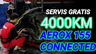YAMAHA NEW AEROX 155 CONNECTED 2022 SERVICE GRATIS 4000 KM