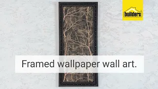 Decor DIY | Framed wallpaper art