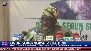 Ogun Governorship election:  PDP factional candidate Segun Showunmi vows to fight for party's ticket