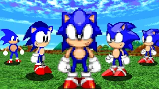 Sonic Robo Blast 2, except Sonic changes by collecting rings