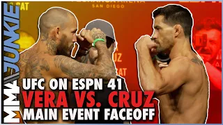 'Chito' Vera vs. Dominick Cruz Intense Faceoff | UFC on ESPN 41 Staredown