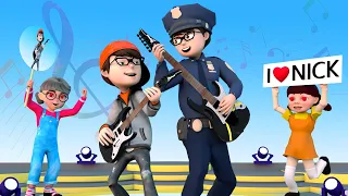 My Dad is Kindness Police - Scary Teacher 3D Singer Nick and Doll Squid Game