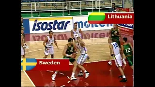 SWEDEN vs LITHUANIA / 1995 EuroBasket (Group A)