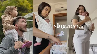 Final de semana em família, o sling tá salvando e tratamento para a diástase | VLOGSTORIES