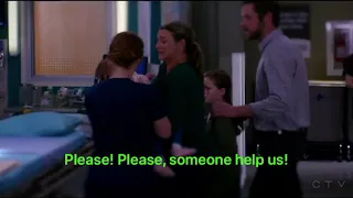 Greys anatomy owen hunt S13 E23 saving a choking baby