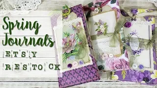 Spring Junk Journals - EVG Etsy Restock and New Digis