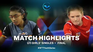 Jain Dhaani vs Hanka Kodetova | WTT Youth Contender Senec | U11 GS | Finals