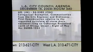 Regular City Council - 12/15/04