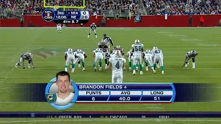 2007 Week 16 Dolphins at Patriots   Q3