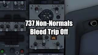 737 Non-Normal Procedures: Engine Bleed Trip Off