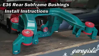 How to install E36 Polyurethane Subframe Bushings | Installation Instructions