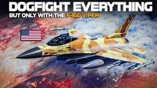 F-16c Viper dogfight Vs 5th Generation Air Superiority fighters | Digital Combat Simulator | DCS |