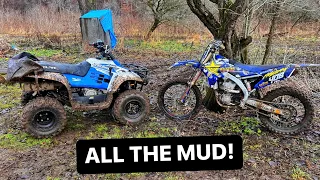 ATV vs Dirt Bike!