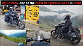 Dangerous roads of Zojila | Sonamarg to Zojila Pass | Solo Ladakh Ride | Royal Enfield Classic 350