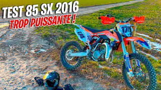 MA 85 SX MARCHE BEAUCOUP TROP FORT ! (Wheeling)