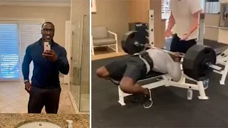 Shannon Sharpe Bench Press 415 At 51 Years Old Amazing Strength!