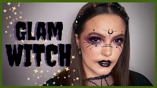 GLAM WITCH MAKEUP | spooky season🎃| skyebmua