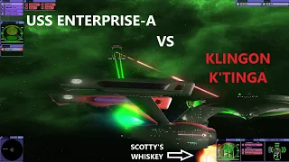 USS Enterprise-A VS Klingon K'Tinga | Star Trek Bridge Commander Battle | BC-Remastered |