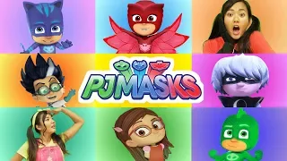 Ellie Plays the PJ Masks Giant Smash Game Heroes vs Villains | Toy Game Show