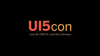 UI5con@SAP 2019: Keynote