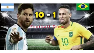 ARGENTINA 10 vs BRASIL 1 - Amistoso Internacional - PARODIA