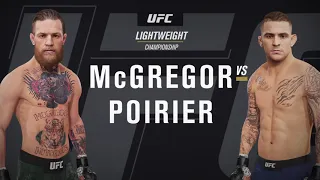 UFC 257 January 23 2021 Conor McGregor vs Dustin Poirier EA SPORTS™ UFC® 4 McGregor Win KO R3-0-14