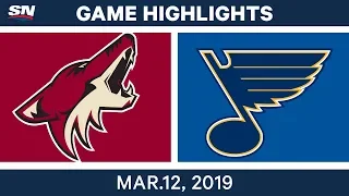 NHL Highlights | Coyotes vs. Blues – Mar 12, 2019