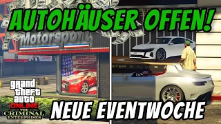 GTA Online NEUE Eventwoche | Autohäuser OFFEN! Neues Auto, DREIFACH GTA$ und Zeitrennen in 2022