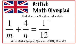 British Mathematical Olympiad Question | find all m and n #olympiad #britishmatholympiad #imo