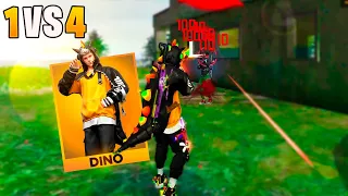 USEI O NOVO DINO MAIS INSANO DO JOGO E IMPRESSIONEI A TODOS SOLO VS SQUAD!! FREE FIRE MOBILE