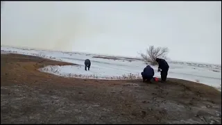 На водоемах Костанайской области начали взрывать лёд