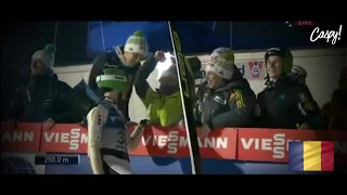 Peter Prevc 250m - Vikersund 2015 - II. round (Romianan Commentary)