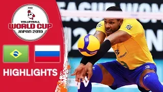 BRAZIL vs. RUSSIA - Highlights | Men's Volleyball World Cup 2019