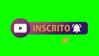 Green Screen Inscreva-se [Botão] Inscrito, Notificação / Chroma Key, Fundo Verde